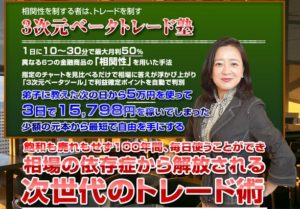 ３次元ベータトレード塾 持田有紀子 異次元な詐欺塾か？