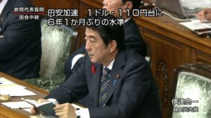 注意勧告！円相場 １ドル１１０円台！6年ぶり アベノミクスは失敗で終わるのか？